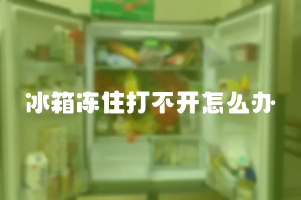 冰箱凍住打不開怎么辦