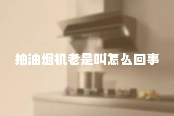 抽油煙機老是叫怎么回事