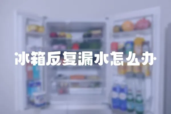 冰箱反復漏水怎么辦