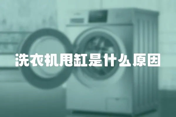 洗衣機甩缸是什么原因