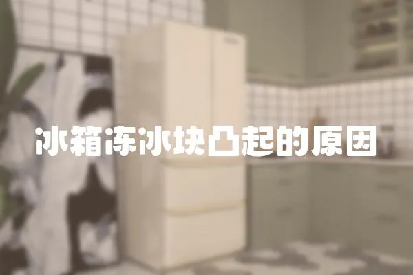 冰箱凍冰塊凸起的原因