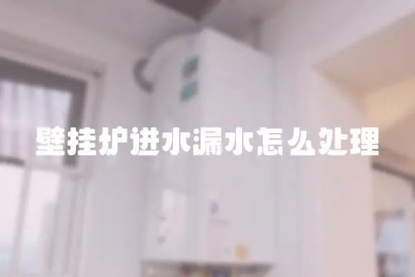 壁掛爐進水漏水怎么處理