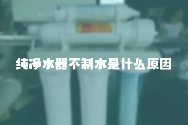 純凈水器不制水是什么原因