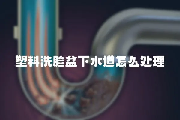 塑料洗臉盆下水道怎么處理