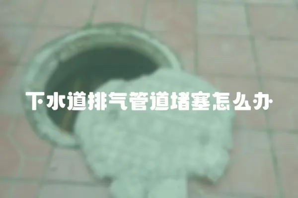 下水道排氣管道堵塞怎么辦