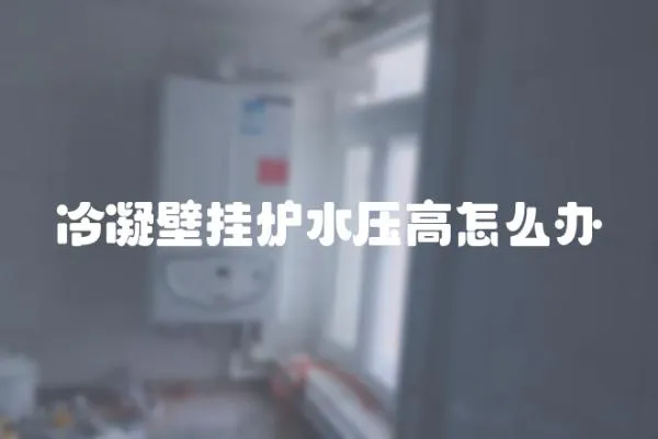 冷凝壁掛爐水壓高怎么辦