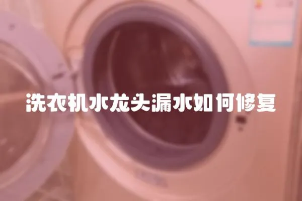 洗衣機(jī)水龍頭漏水如何修復(fù)