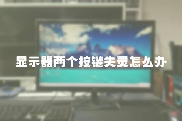 顯示器兩個按鍵失靈怎么辦