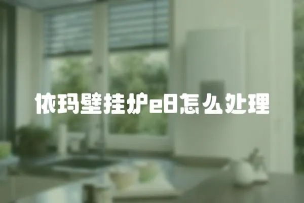 依瑪壁掛爐e8怎么處理