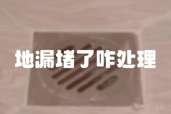 地漏堵了咋處理