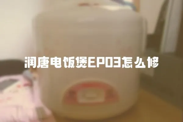 潤唐電飯煲EP03怎么修