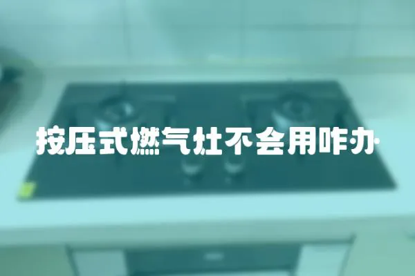 按壓式燃?xì)庠畈粫?huì)用咋辦