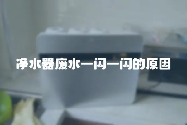 凈水器廢水一閃一閃的原因