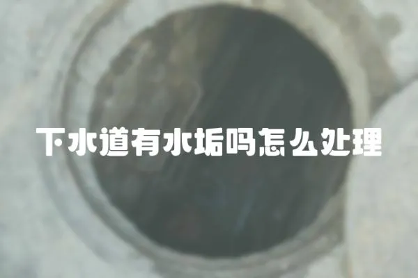 下水道有水垢嗎怎么處理