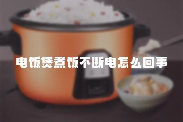 電飯煲煮飯不斷電怎么回事