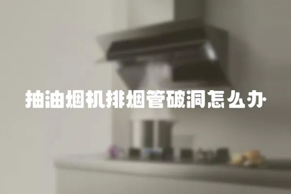 抽油烟机排烟管破洞怎么办