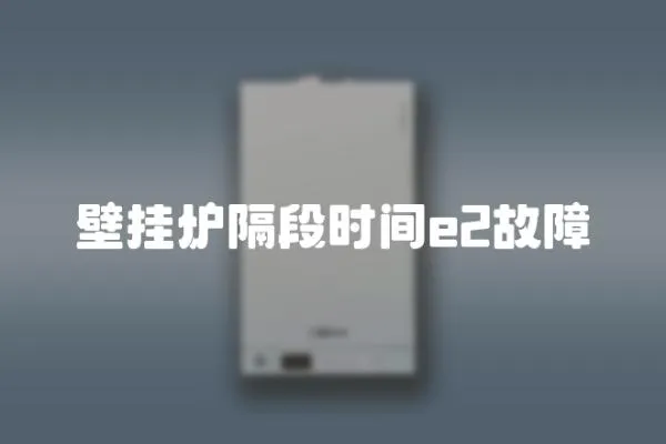 壁掛爐隔段時間e2故障