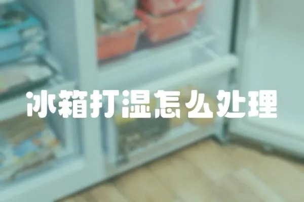 冰箱打濕怎么處理