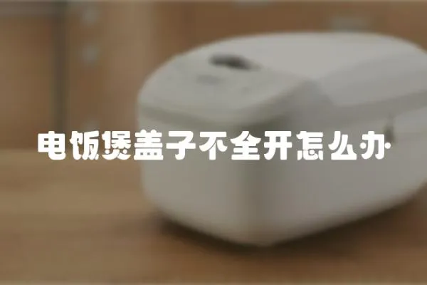 電飯煲蓋子不全開怎么辦