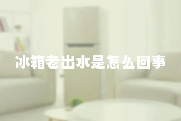 冰箱老出水是怎么回事