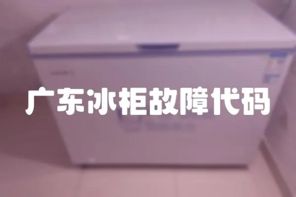 廣東冰柜故障代碼