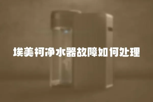 埃美柯凈水器故障如何處理