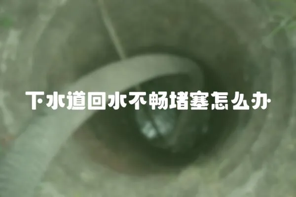 下水道回水不暢堵塞怎么辦