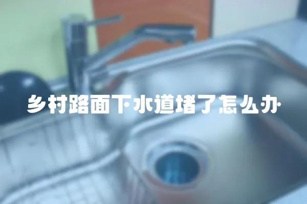 鄉村路面下水道堵了怎么辦