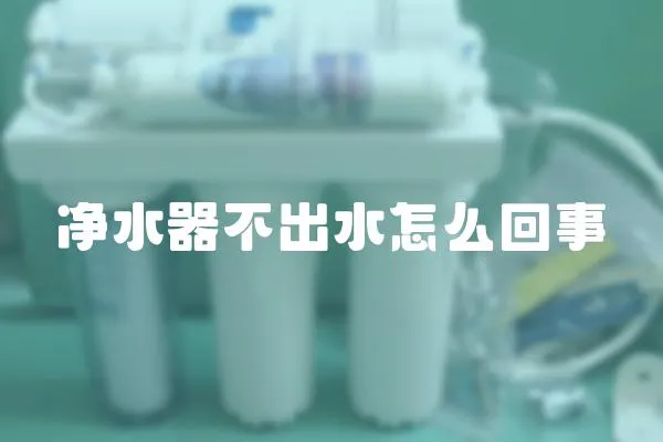 凈水器不出水怎么回事