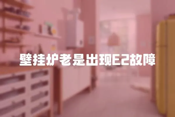 壁掛爐老是出現E2故障