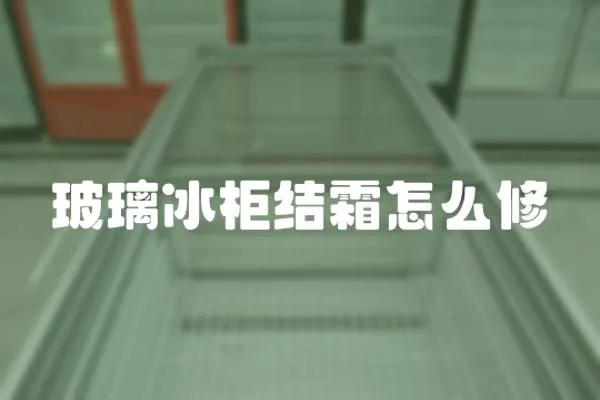 玻璃冰柜結霜怎么修