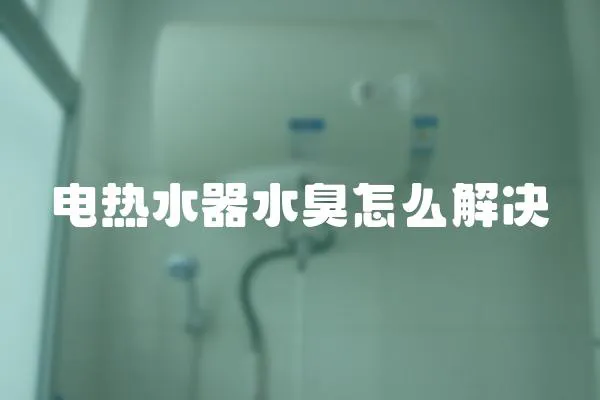 电热水器水臭怎么解决