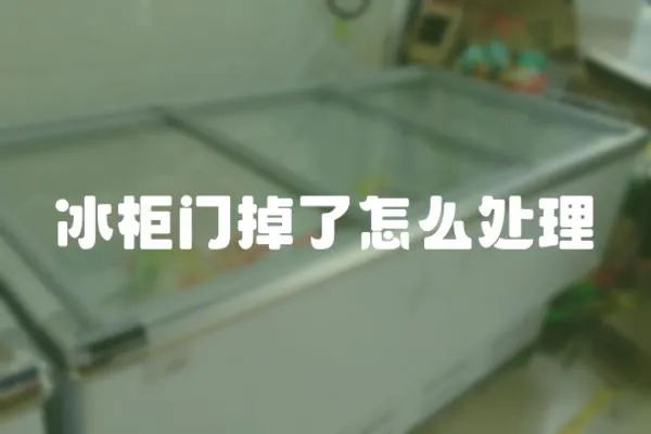 冰柜門掉了怎么處理