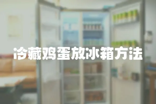 冷藏雞蛋放冰箱方法