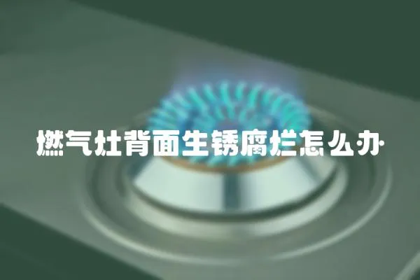 燃氣灶背面生銹腐爛怎么辦