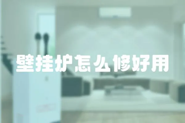 壁掛爐怎么修好用