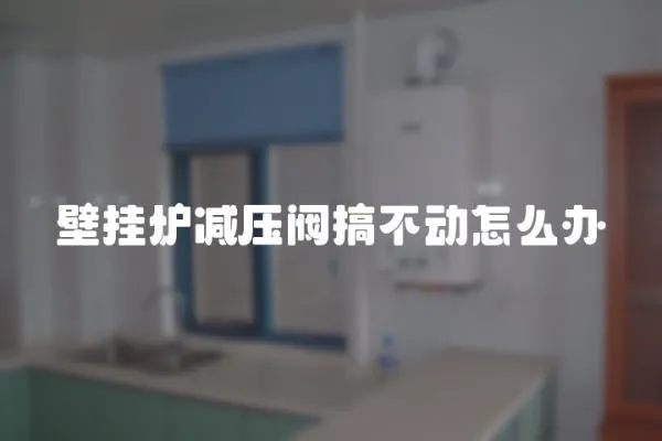 壁掛爐減壓閥搞不動怎么辦