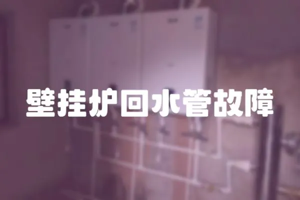 壁掛爐回水管故障