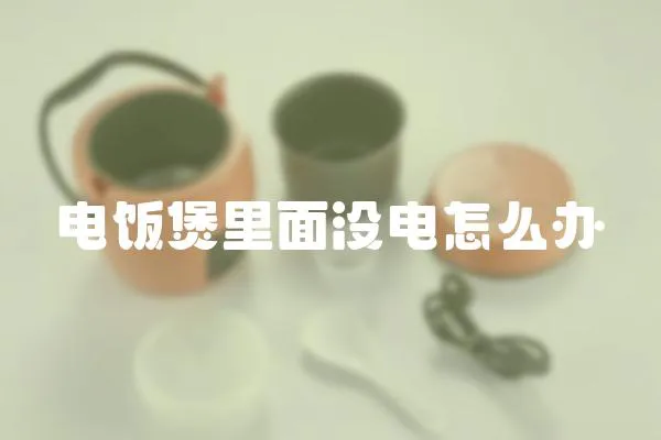 電飯煲里面沒電怎么辦