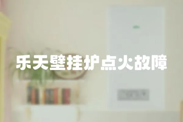 樂天壁掛爐點火故障