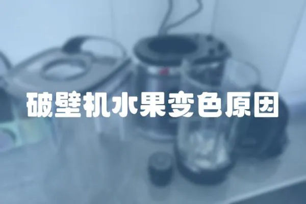 破壁機水果變色原因