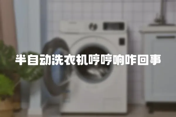 半自動洗衣機哼哼響咋回事