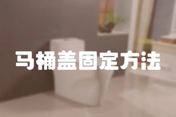 馬桶蓋固定方法