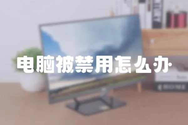 電腦被禁用怎么辦