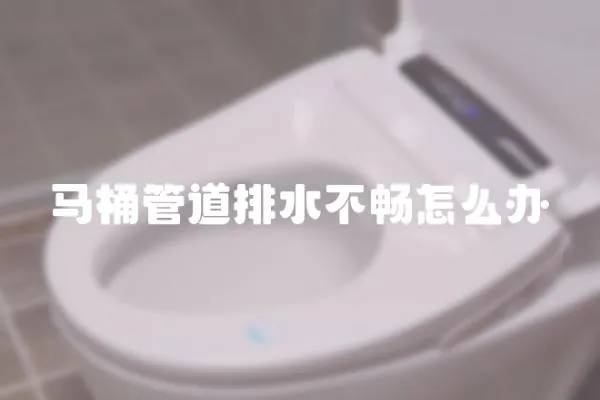 馬桶管道排水不暢怎么辦
