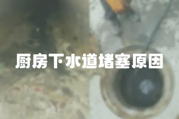 廚房下水道堵塞原因
