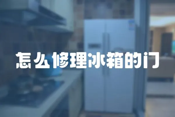 怎么修理冰箱的門