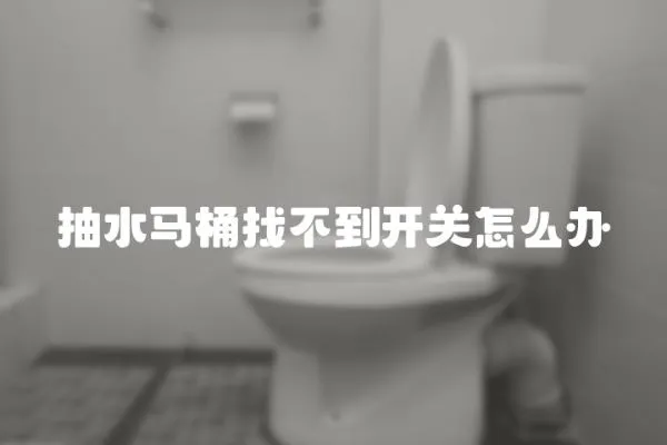 抽水马桶找不到开关怎么办