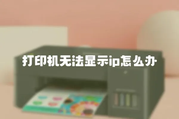 打印機無法顯示ip怎么辦