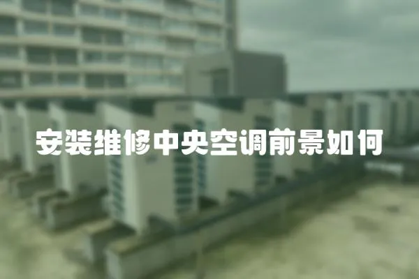 安裝維修中央空調(diào)前景如何